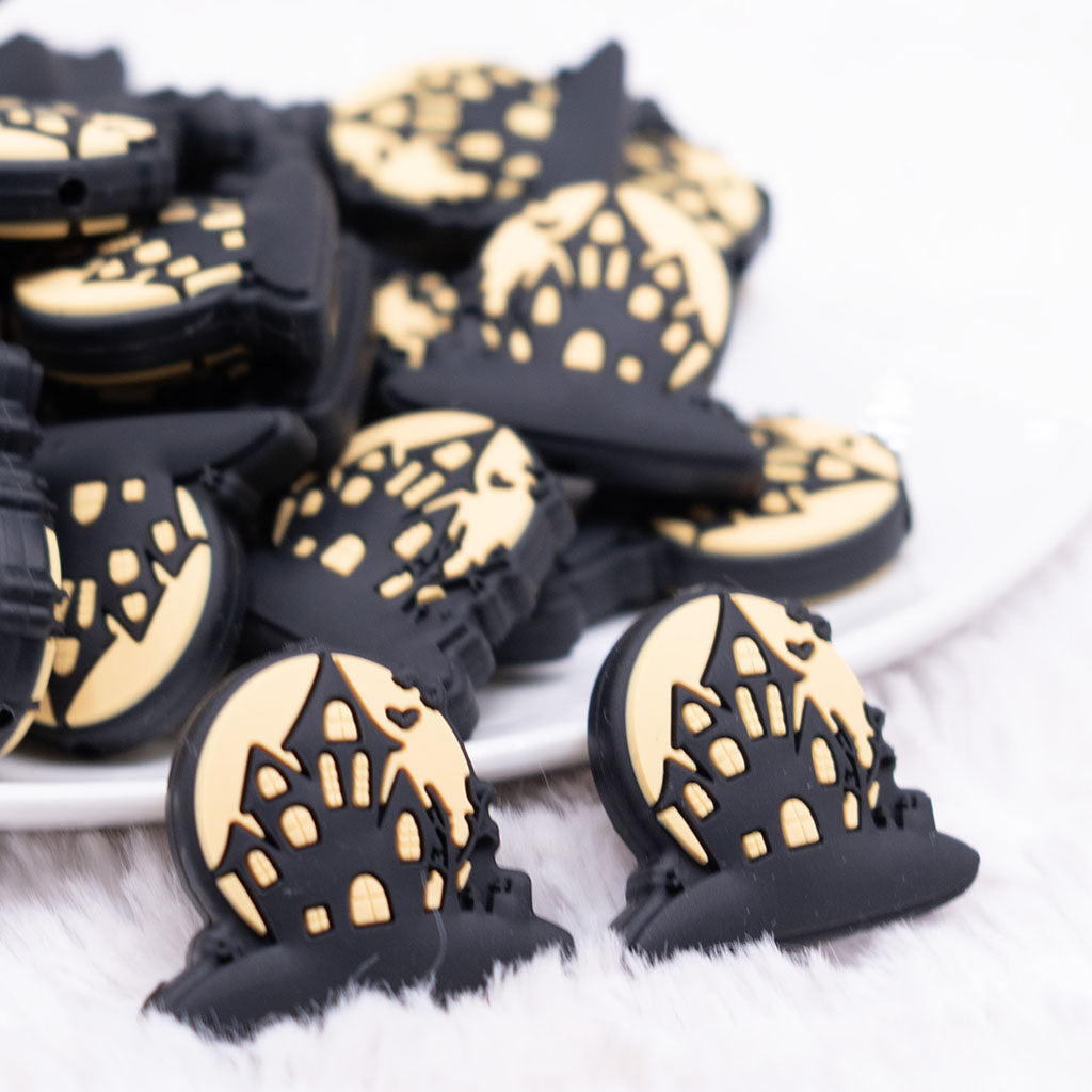 Haunted House Silicone Focal Bead Accessory