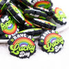 close up view of a pile of Have A Lucky Day Silicone Focal Bead Accessory