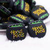 close up view of a pile of Hocus Pocus silicone focal bead