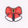 top view of a pile of Christmas Bow Silicone Focal Bead Accessory