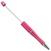 top view of a pink DIY Beadable Plastic Pens - The Solids Collection