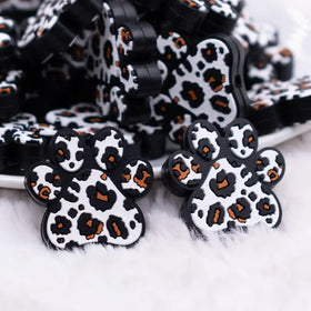 Leopard Paw Print Silicone Focal Bead Accessory