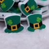 close up view of a pile of Leprechaun Hat Silicone Focal Bead Accessory