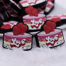 Love Cake Silicone Focal Bead Accessory