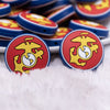 Close up view of Marines Silicone Focal Bead Accessory