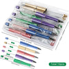 detailed view of a pile of Colorful Mixed Beadable Pen Kit - case included - 10 pieces