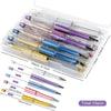 detailed view of a pile of Colorful Mixed Beadable Pen Kit - case included - 10 pieces