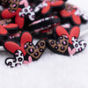 close up view of a pile of Multi Hearts Silicone Focal Bead Accessory