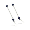 top view of a pair of navy Beadable Earring Bars