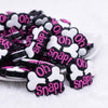 front view of a pile of Oh Snap Silicone Focal Bead Accessory