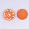 top view of Orange Slice Silicone Focal Bead Accessory