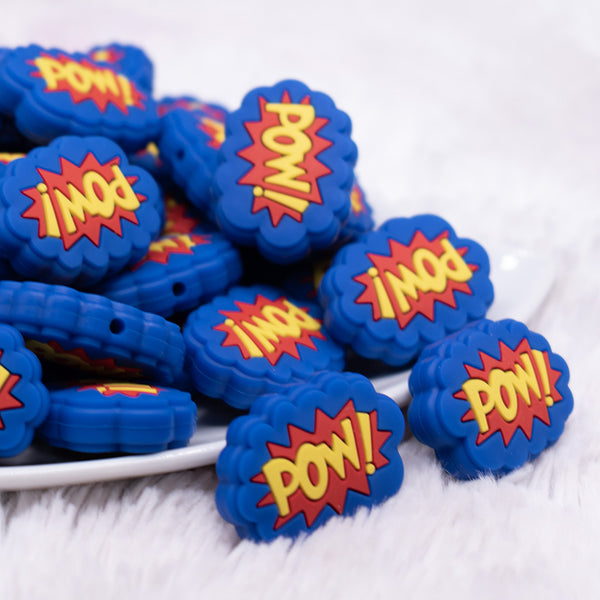 front view of POW Silicone Focal Bead Accessory