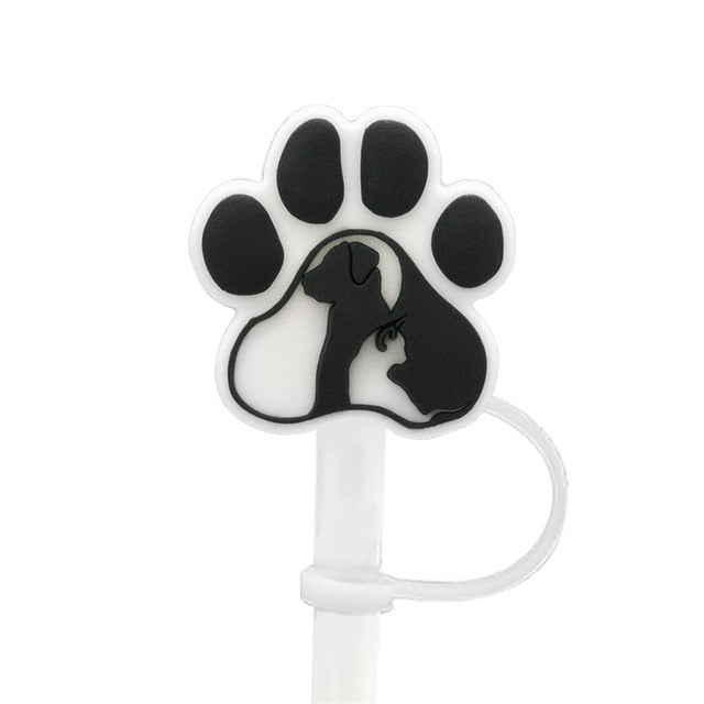 Paw Straw Topper Cat Dog Pet Cover for Straws 8mm or 10mm Opening 