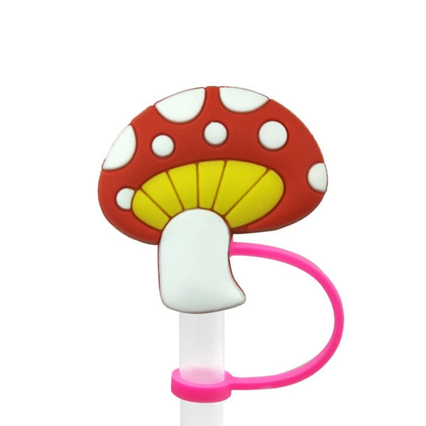 front view of a Mushroom Straw Topper
