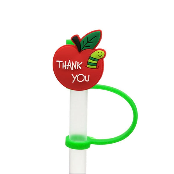 front view of a Teacher Straw Toppers
