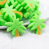 close up view of a pile of Palm Tree Silicone Focal Bead Accessory