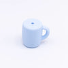 pastel Blue Coffee Cup Silicone Focal Bead Accessory
