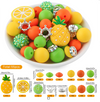 detailed view of a pile of Pineapple Silicone Variety Bead Pack- 55 Pieces