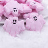 close up view of a pile of Pink Ghost Silicone Focal Bead Accessory