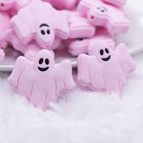 Pink Ghost Silicone Focal Bead Accessory