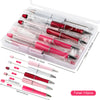 detailed view of a pile of Pinks and Red Mixed Beadable Pen Kit - case included - 10 pieces