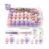 detailed view of a pile of Tassel and Silicone Variety Bead Pack with storage case- 60 Pieces