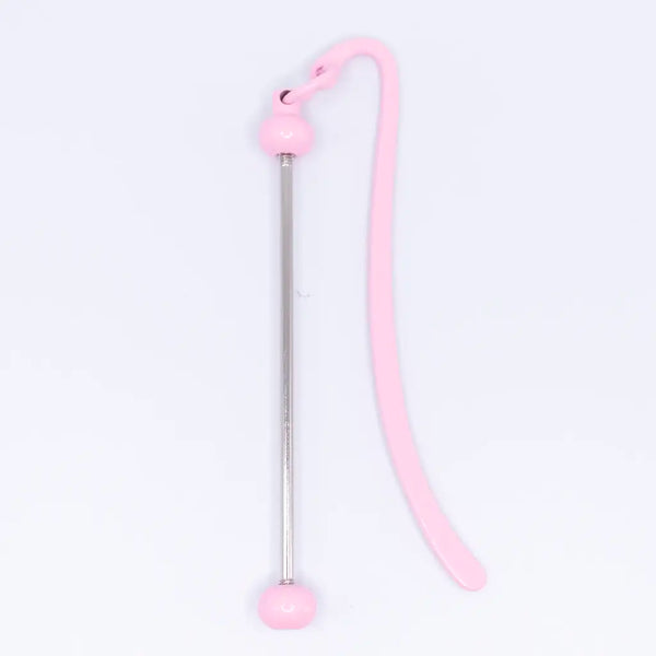pink beadable bookmark