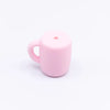 Pink Coffee Cup Silicone Focal Bead Accessory