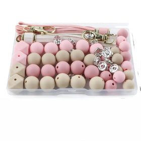 Tassel and Silicone Variety Bead Pack with storage case- 60 Pieces