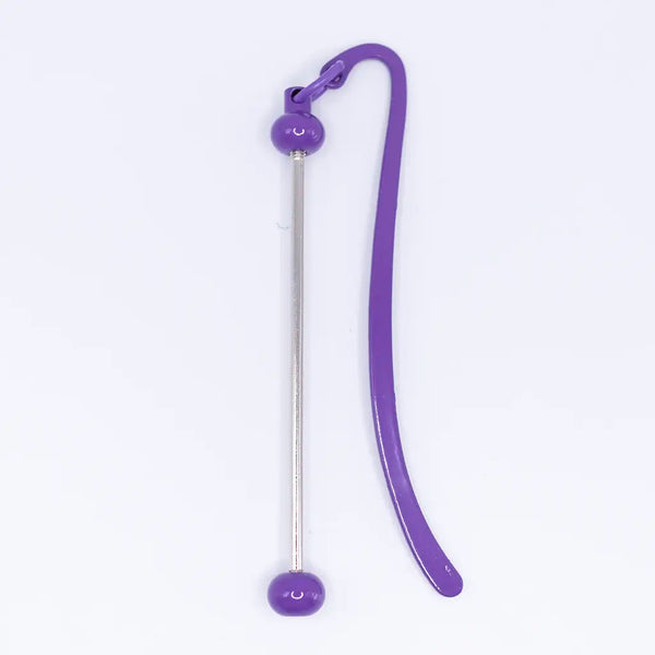 purple beadable bookmark