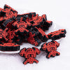 close up view of a pile of Firefighter Silicone Focal Bead Accessory