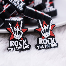 Rock Til The End Silicone Focal Bead Accessory