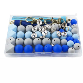 Tassel and Silicone Variety Bead Pack with storage case- 60 Pieces