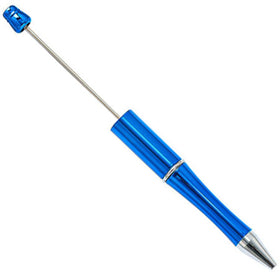 Metallic Blue DIY Plastic Beadable Pens