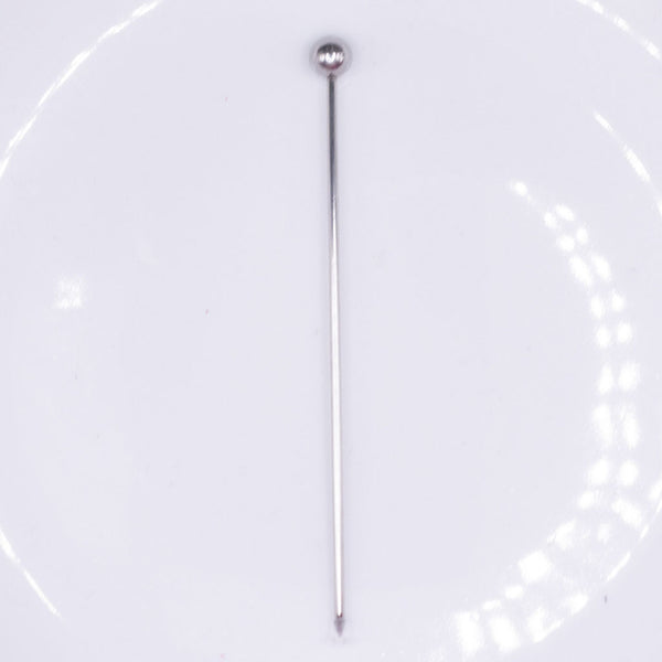 Beadable Ball Top Stainless Steel Picks