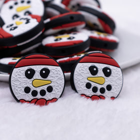 Snowman Face Silicone Focal Bead Accessory