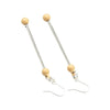 top view of a pair of tan Beadable Earring Bars