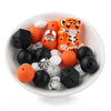 front view of a pile of Tiger Silicone Variety Bead Pack- 27 Pieces