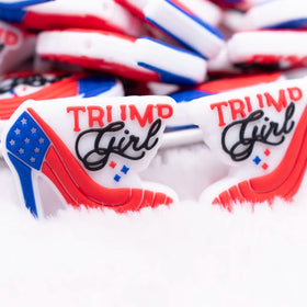 Trump Girl silicone focal bead