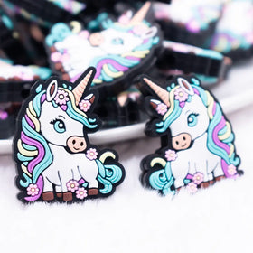 Unicorn silicone focal bead