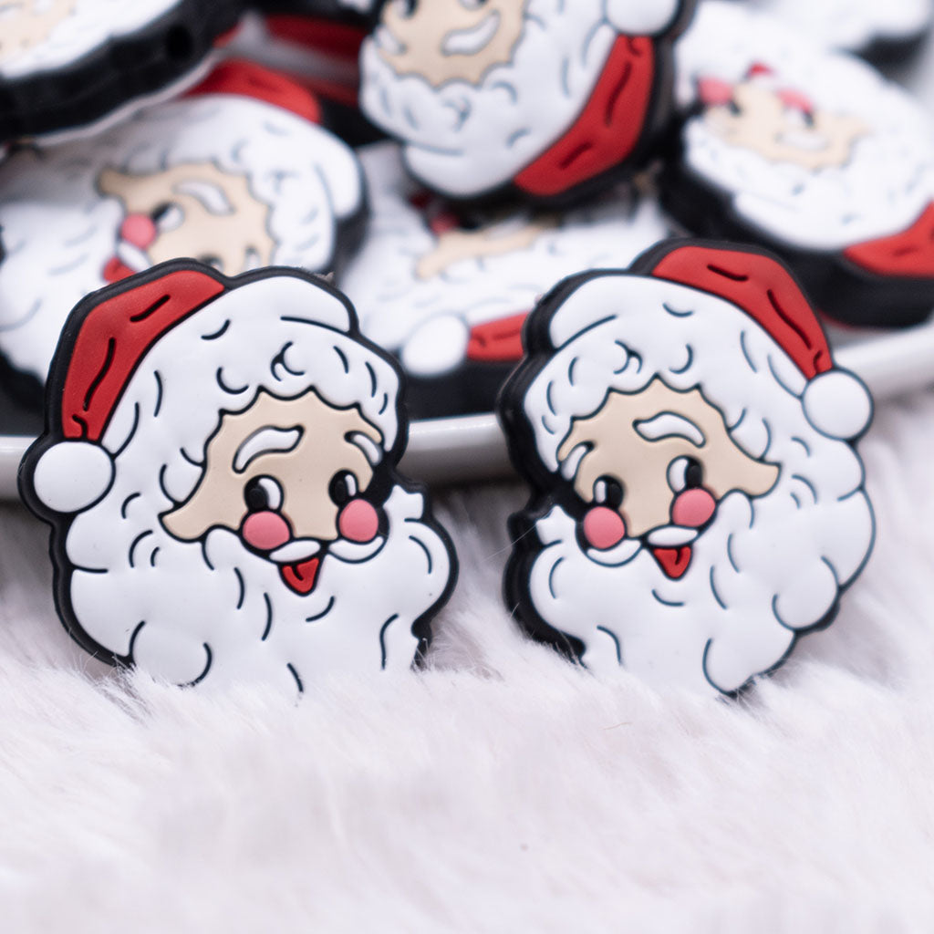 Vintage Santa Silicone Focal Bead Accessory