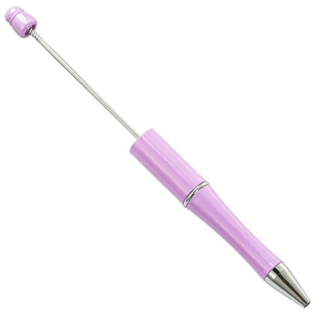 top view of a purple DIY Beadable Plastic Pens - The Solids Collection