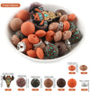 detailed view of a pile of Western Silicone Variety Bead Pack- 45 Pieces