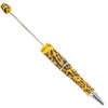 top view of a yellow leopard DIY Plastic Beadable Pens - The Printed Collection