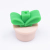 top view of a pile of Flower pot Silicone Focal Bead Accessory