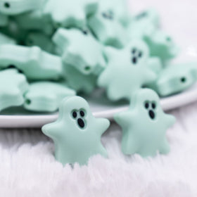 Mint Green Ghost Silicone Focal Bead Accessory