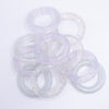 top view of a pile of 40.5mm Round Ring Silicone Focal Beads Accessory