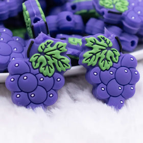 Purple Grape Silicone Focal Bead Accessory