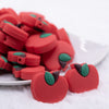 front Apple Silicone Focal Bead Accessory