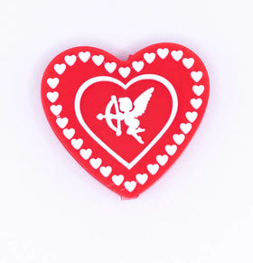 Red Cupid Heart Silicone Focal Bead Accessory
